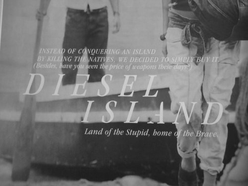 Diesel Island advert, in ASOS magazine